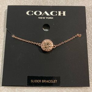 COACH Rose Gold Slider Bracelet - NEW!